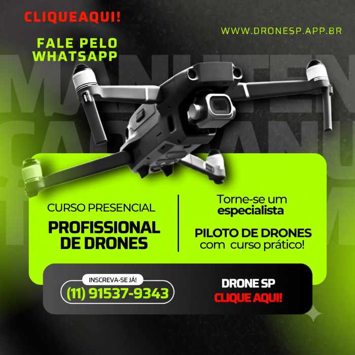 Curso profissional de Piloto de Drone
