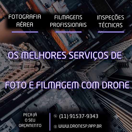 Filmagem com drone banner